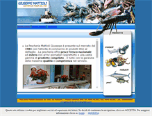 Tablet Screenshot of pescheriamattioligiuseppe.com